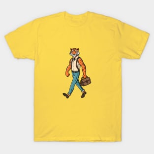 Tiger Working wildlife vintage lover T-Shirt